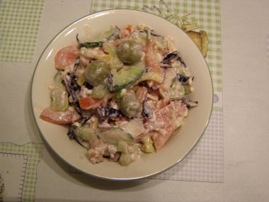 Lehký zeleninový salát