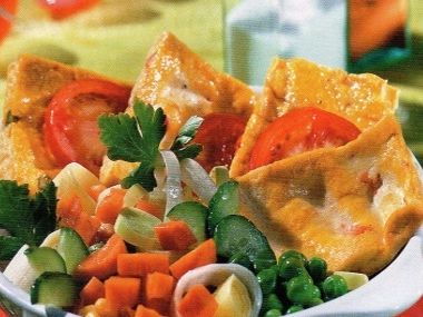 Opečené tofu se zeleninou