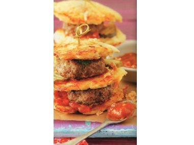 Bramborové placky s hamburgerem