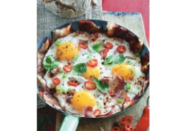 Slaninová omeleta - snídaně na vidličku