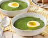 Recept Krémová špenátová polévka s vejcem