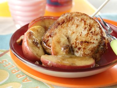 Recept Zapečené vepřové kotlety s jablky