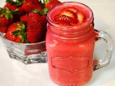 Růžové smoothie