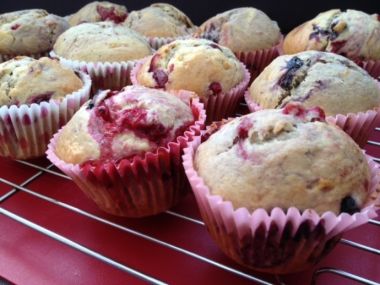 Rybízové muffinky
