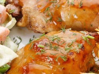 Jednoduše grilované kuře s kečupem